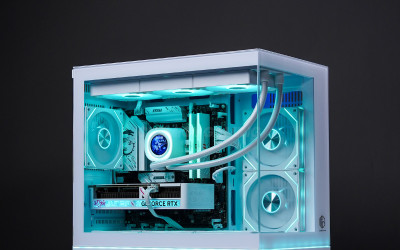 PC White Performance Beast, Intel Core i5-14600K × RTX 5060 Ti — Clean Look, Powerful Gaming, No Compromise